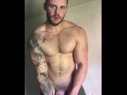 Matthew Camp nude flexing and jerking