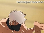 Straight ninja men dared to have anal sex with each other! - Kakashi X Asuma