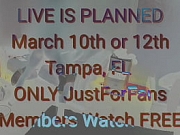 Live Show March 10th or 12th ONLY On My JustForFans site