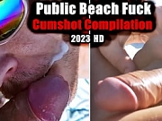 GAY MEN CUM ON A PUBLIC BEACH! Hot amateur compilation 2023