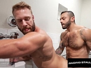 Hot Pilot Random Bathroom Hook-up wt Sexy Businessman - Drew Valentino, Brogan - RagingStallion