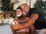 Peter tied up and mouth stuffed with sock taking selfie with Victor to expose him | PREVIEW