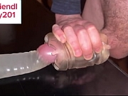 Guy Moaning while Fucking Fleshlight with Dirty Talk until Huge Cum in Water