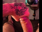 POV Double Camera Slowly Jerking Big Cock With Lube And Spit Thick Cumshot