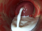 Camera Inside Deep Pussy Captures Huge Ejaculation of Sperm ASMR