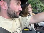 We picked up a cute twink guy on the road and fucked him with my girlfriend