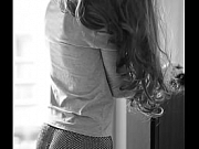 Taken from behind in a standing position