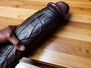 BLACK MAN MASSAGING HIS HUGE BLACK COCK &vert; BBC WORSHIP
