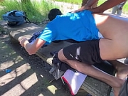 maior putaria na trilha&comma; muito leite no cuzinho deles &period;