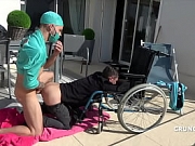 Sexy Hanydcapped twink used bareback by kevin DAVID for CRUNCHBOY &excl;&excl; i was his dream to make a porn clip &excl;